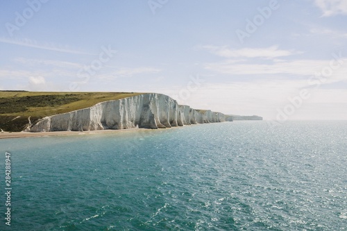 Beautiful shot of the Seven Sisters in East Sussex photo