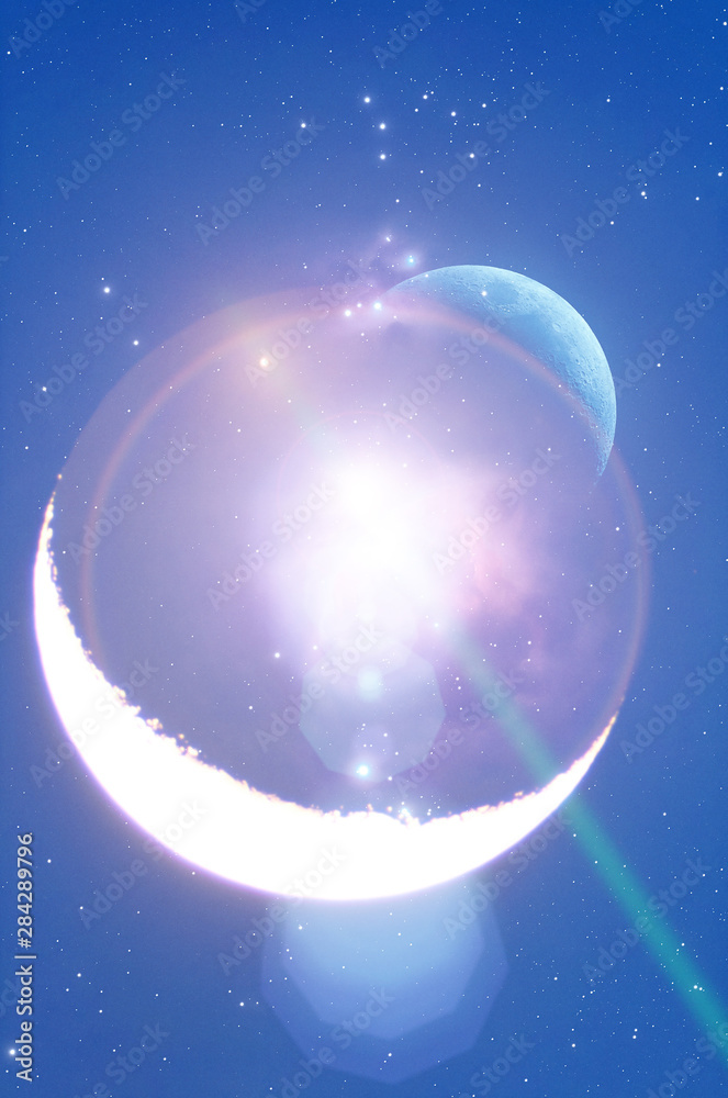 Obraz premium Stars, planets and cosmic wonders. My astronomy work.