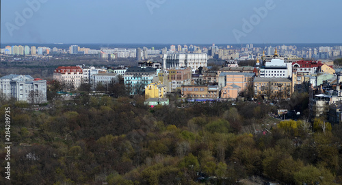 April 13, 2015 - Panorama of Kyiv from the height of a bird's flight. Kyiv, Ukraine © Nataliia