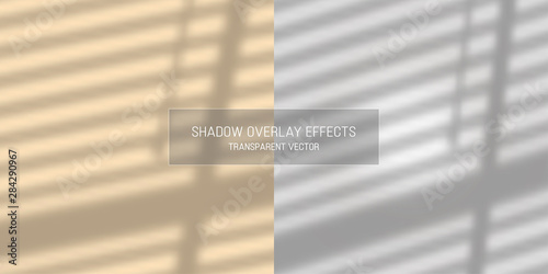 Shadow overlay effects transparent vector