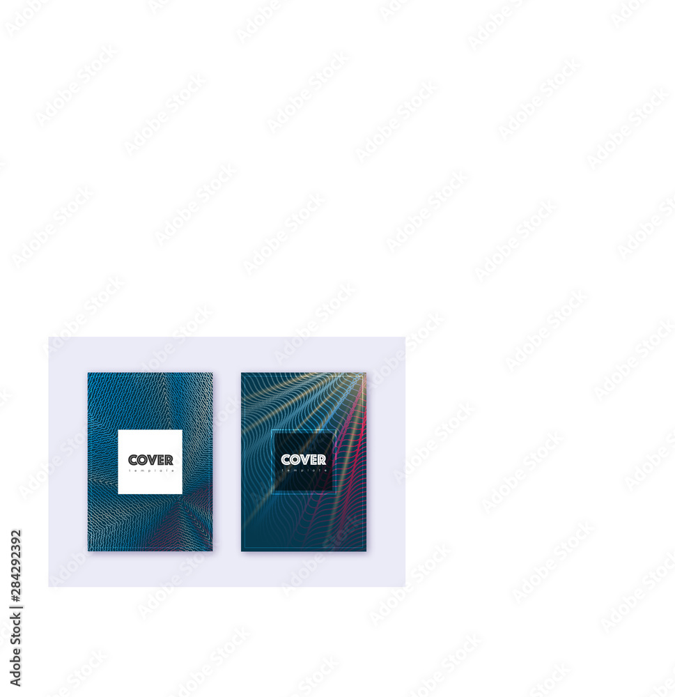 Hipster cover design template set. Red white blue Hipster cover design template set. Red white blue