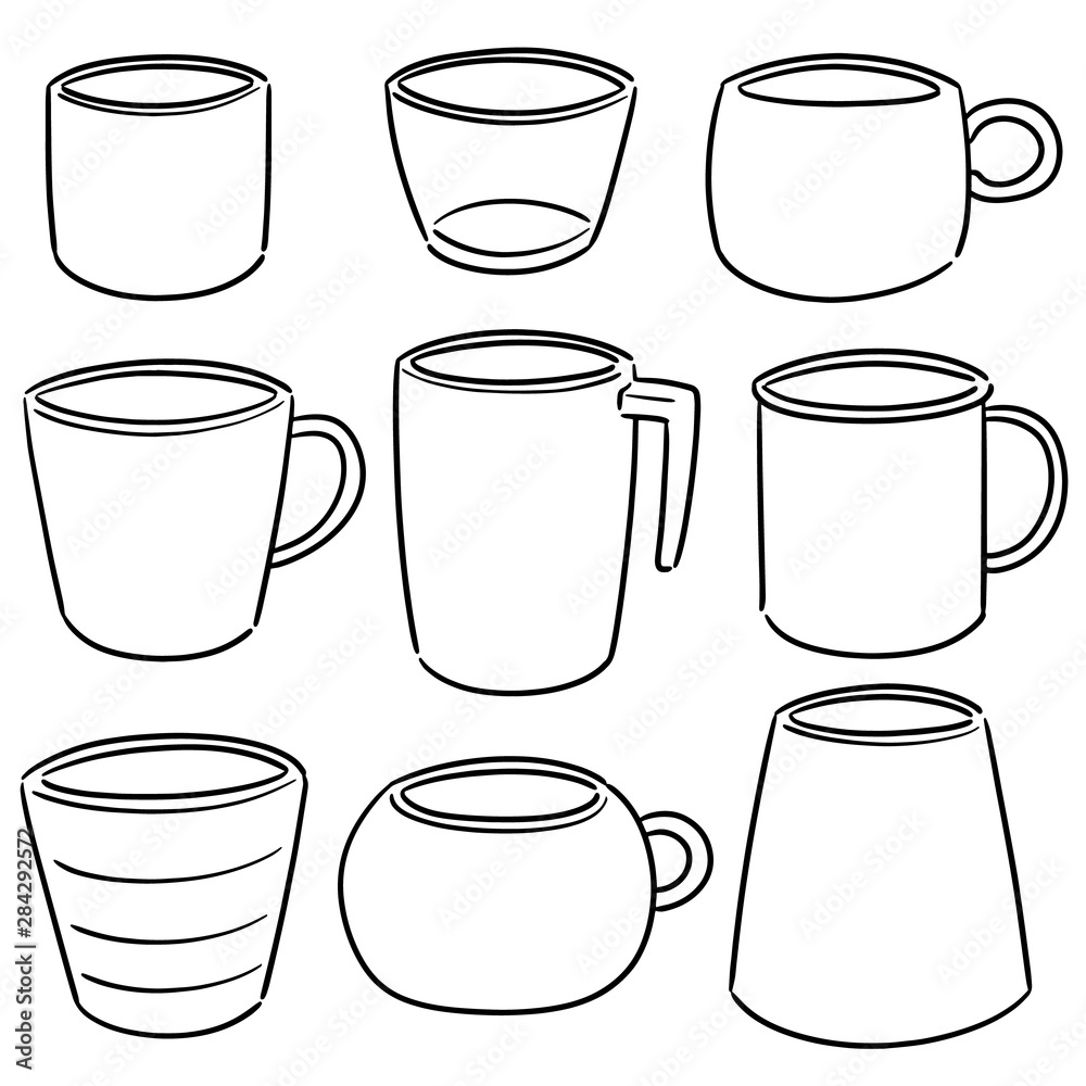 vector set of beverage cup vector set of beverage cup