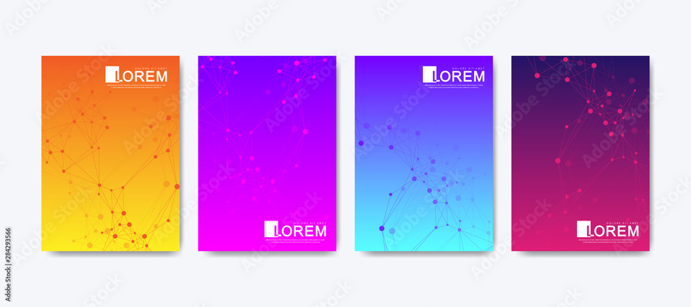 Modern colorful bright abstract gradient line pattern background cover design. Trendy vector template for web, brochure, leaflet, flyer, cover, banner, poster. Cool gradients. Vivid vibrant color