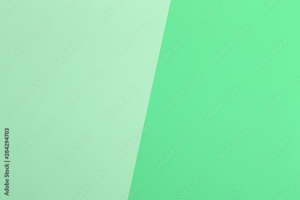 Paper blue, green empty background, geometrically located. Color blank for presentations, copy space. Paper blue, green empty background, geometrically located. Color blank for presentations, copy space.