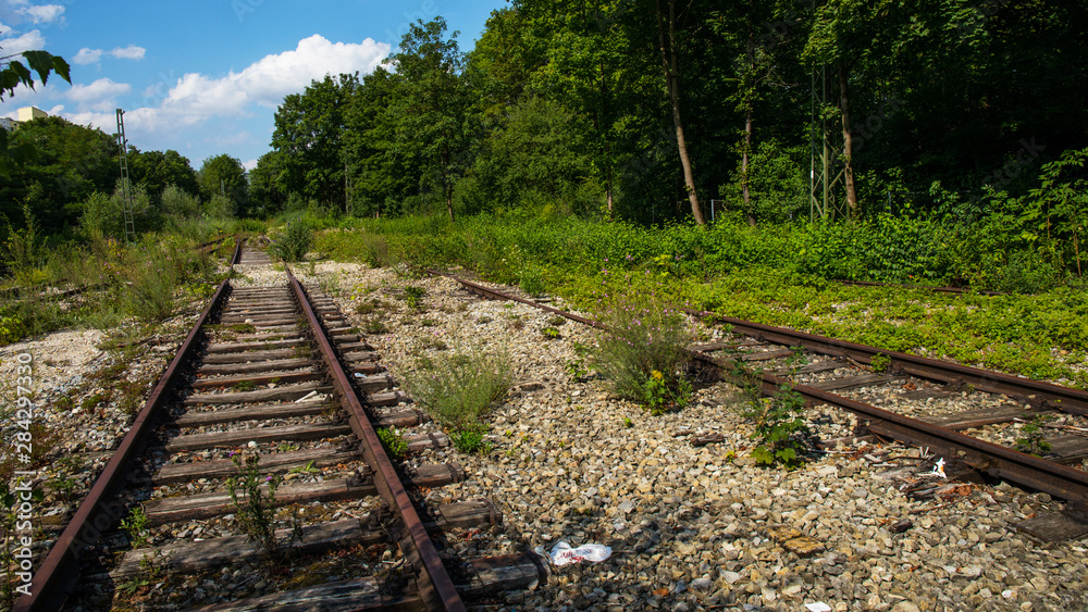 Obraz premium Bahngleise ungenützt