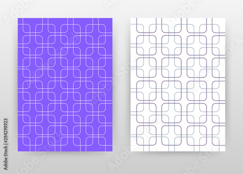 Geometric lined seamess rectangles design for annual report, brochure, flyer, poster. Seamless line texture background vector illustration for leaflet, poster. Business abstract A4 brochure template.