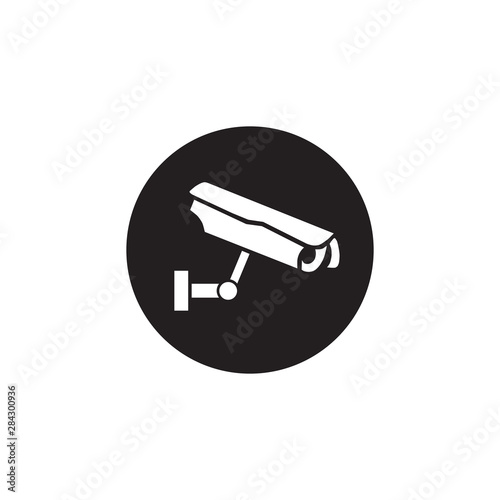 Sign CCTV, web icon. vector