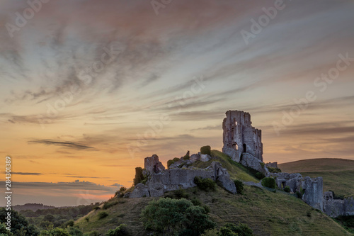 Obraz na płótnie Corfe Castle, Dorset, England w salonie