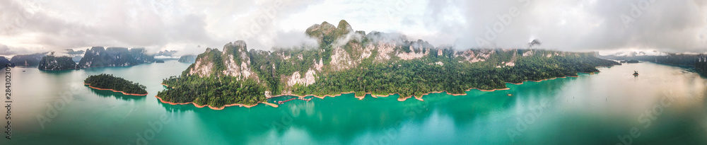 Naklejka premium Khao Sok national park views in Thailand
