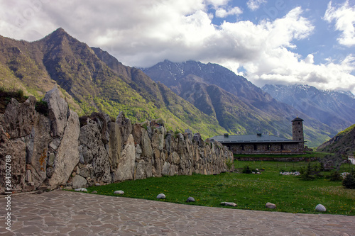 Wallpaper Mural Mountain settlement high in the mountains nowadays,nature and way of life. Torontodigital.ca