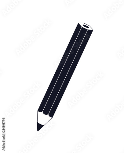 Pencil icon. Supplies for drawing and study. Symbol of the editor and creative