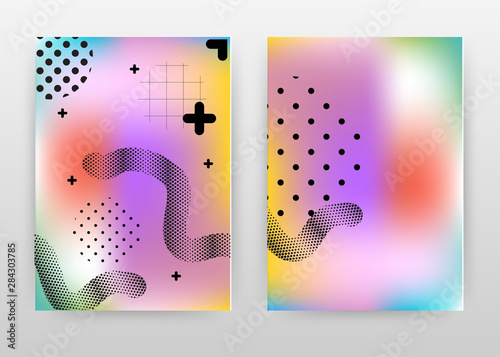 Colorful design for annual report, brochure, flyer, poster. Colorful abstract background vector illustration for flyer, leaflet, poster. Business abstract A4 brochure template.
