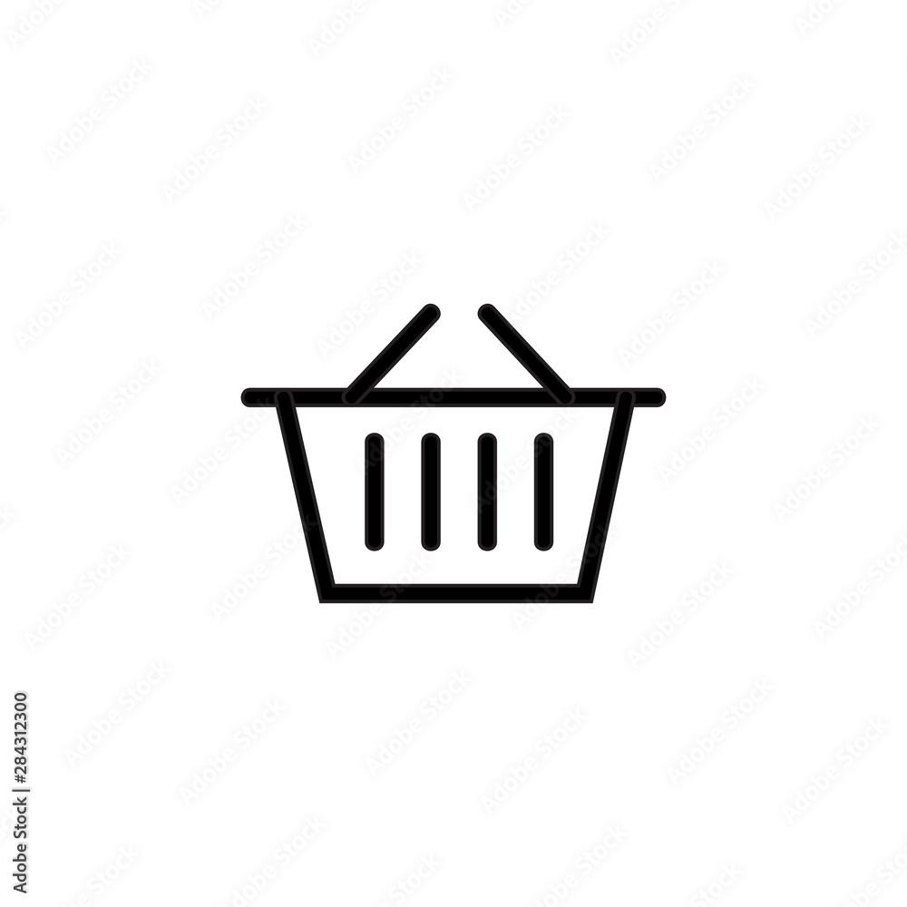 Basket icon Shop vector isolated on background. Trendy sweet symbol. Pixel perfect. illustration EPS 10. - Vector Basket icon Shop vector isolated on background. Trendy sweet symbol. Pixel perfect. illustration EPS 10. - Vector