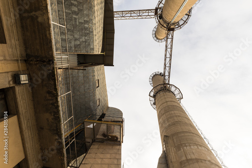 Urban exploration in an abandoned cement factory