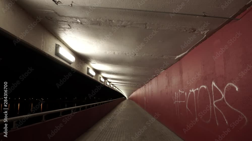 Walk in Europe tunel bridge