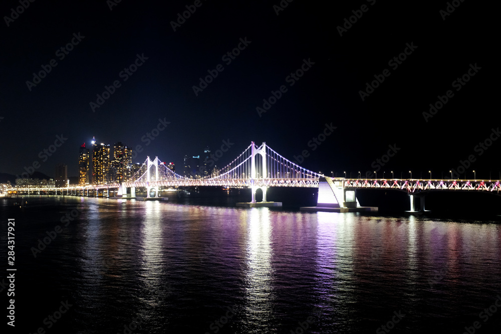 Gwangan Bridge (Diamond Bridge) in Busan, South Korea