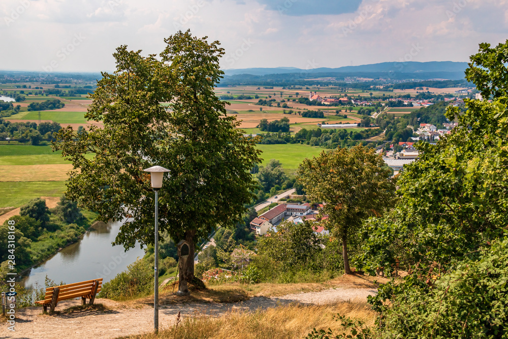 Fototapeta premium Beautiful view at the Bogenberg, Danube, Bavaria, Germany