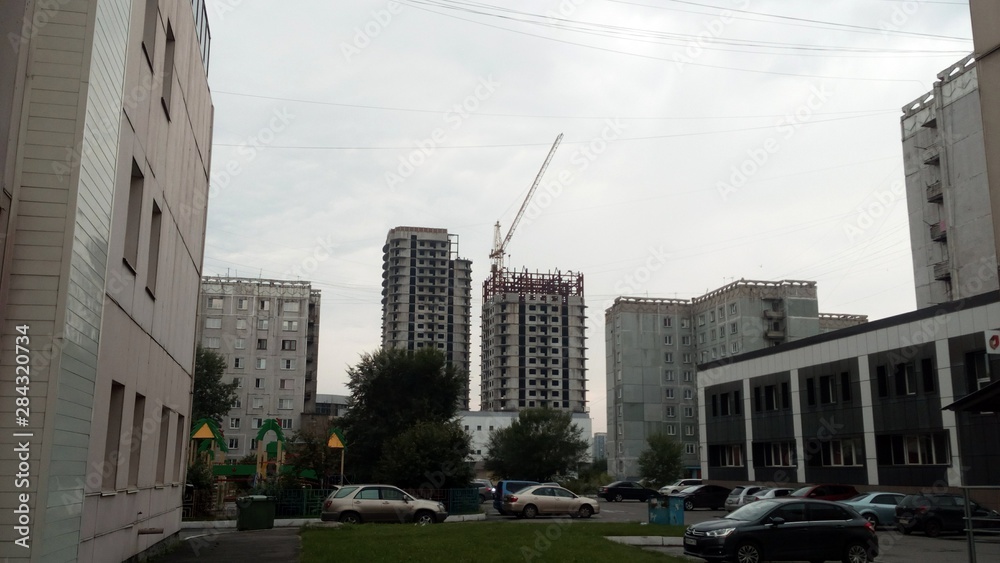 Construction of a multi-storey apartament building