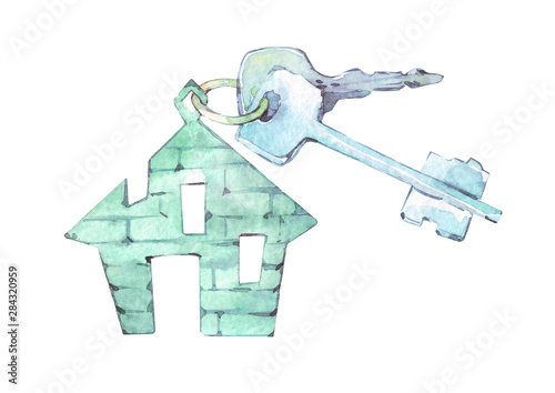 house keys isolated on white