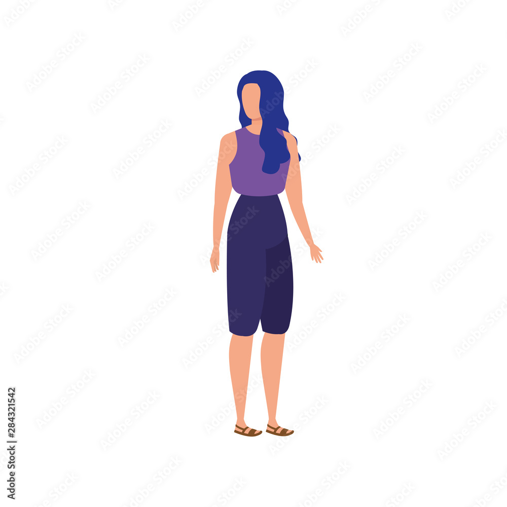 beautiful and young woman character beautiful and young woman character