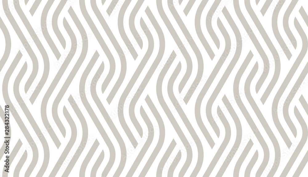 Vector geometric diagonal fabric waves seamless texture. Cream colour  background. Stock Vector | Adobe Stock