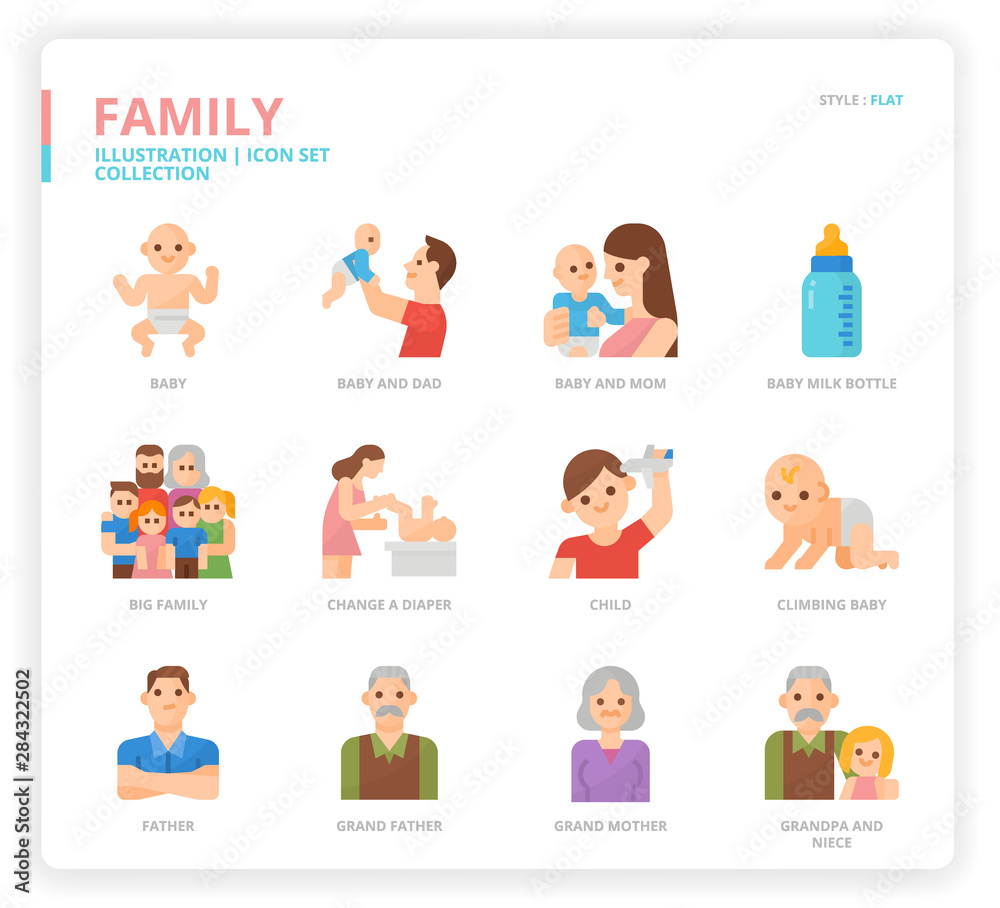 Family icon set