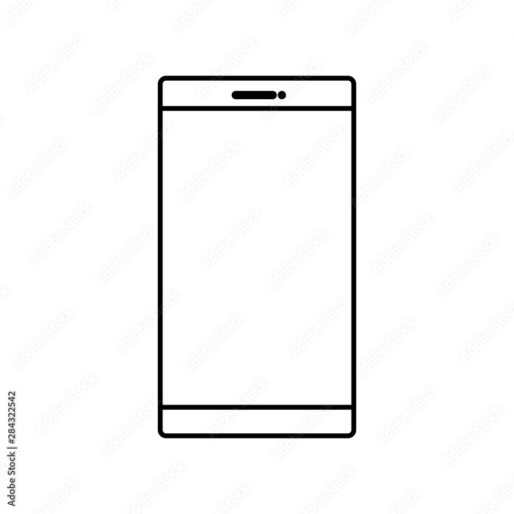 smartphone device technology isolated icon smartphone device technology isolated icon