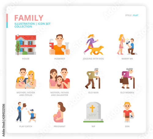 Family icon set