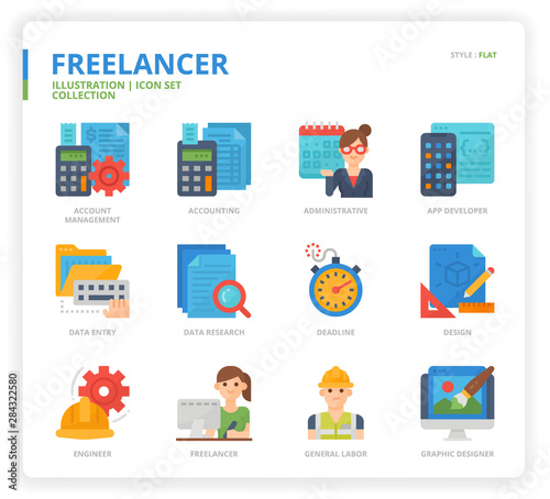 Freelance icon set