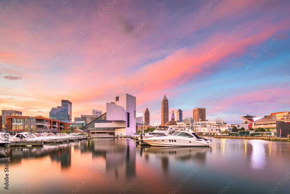 Cleveland, Ohio, USA Skyline