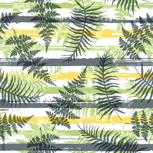 Decorative new zealand fern frond and bracken 