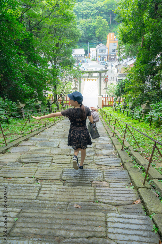 Fototapeta premium 松島の寺の庭園