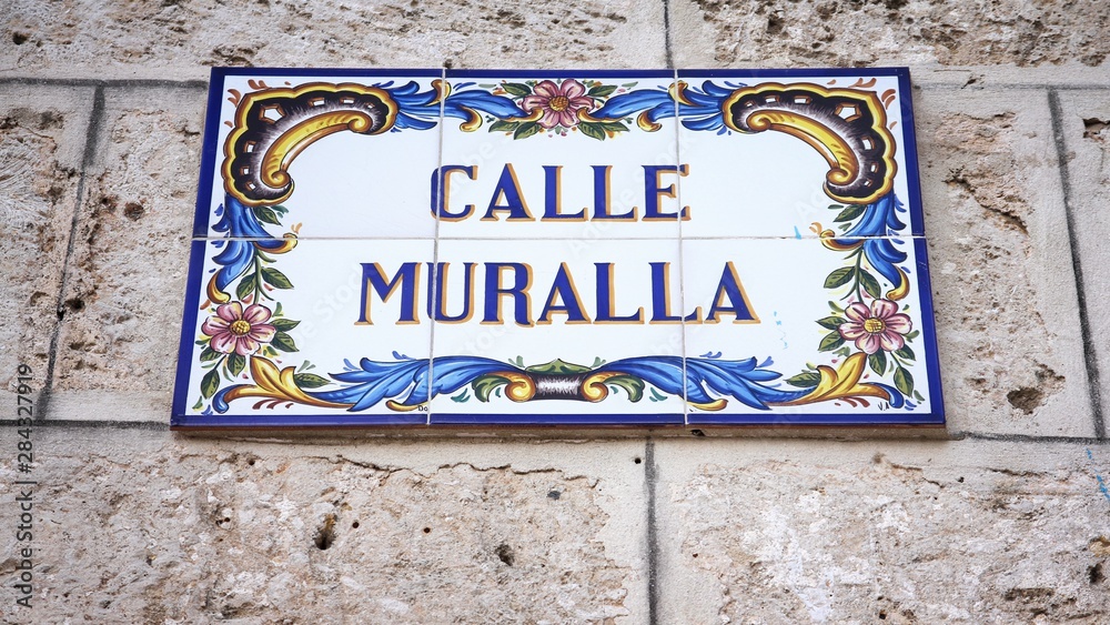 Fototapeta premium Havana street sign