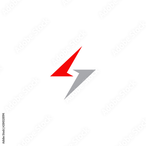 Thunderbolt logo design vector template