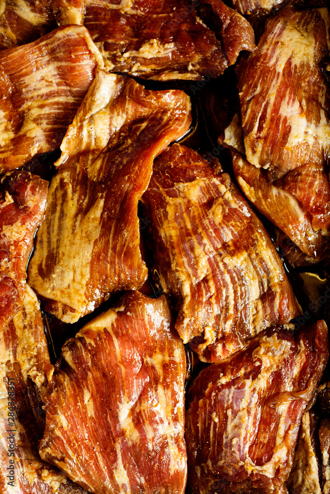 secreto iberico, pork cut from spanish iberian pig.