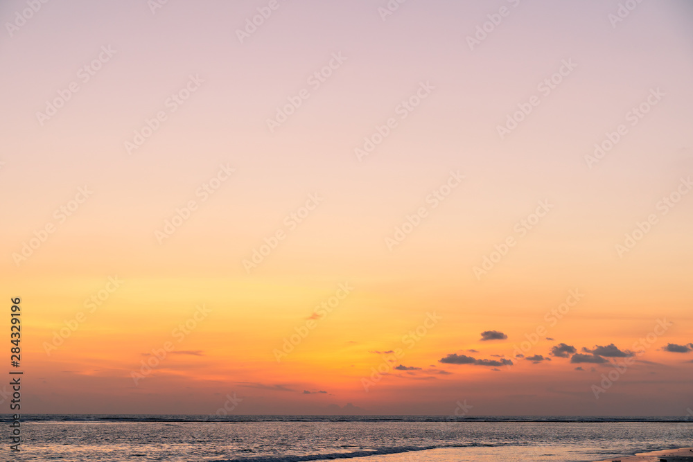 Good evening background sky,Bright in Phuket Thailand