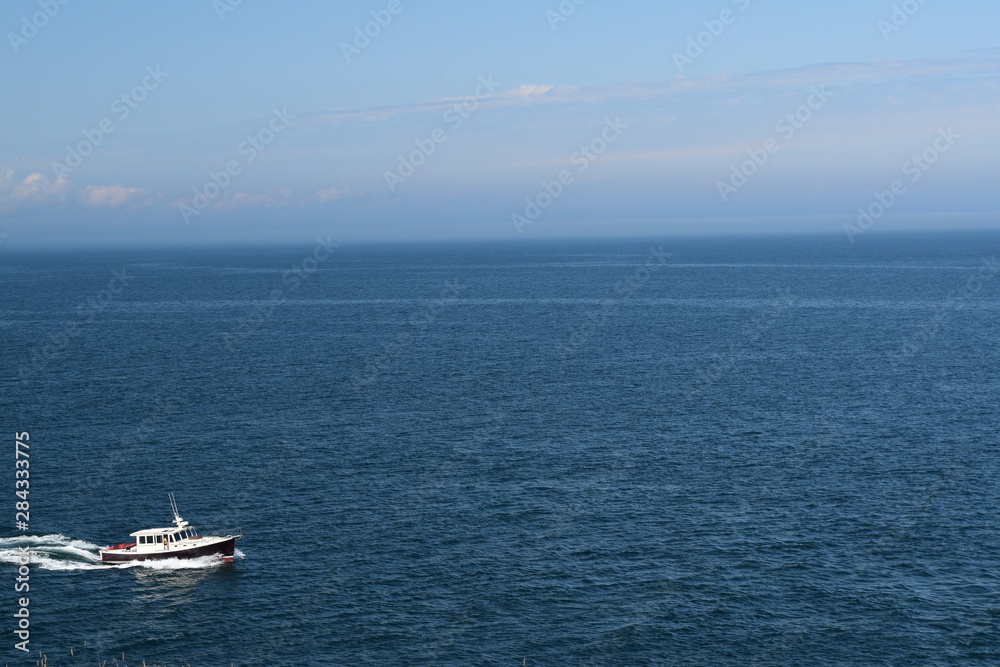 Boat on sea