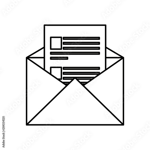 envelope mail post isolated icon