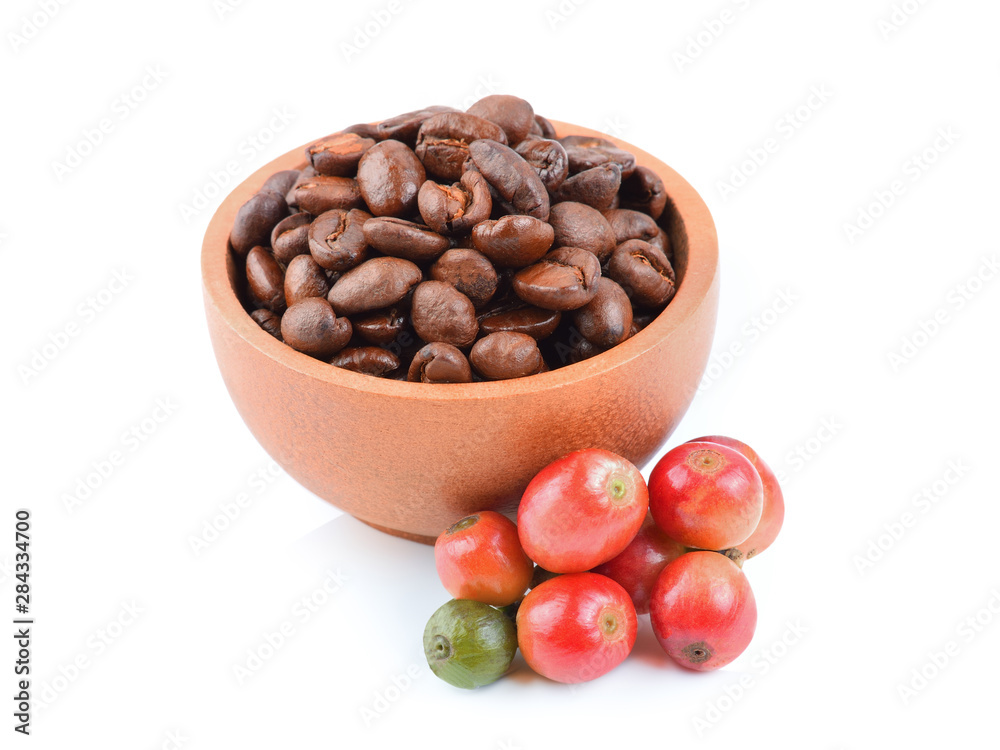 coffee beans isolated on a white background coffee beans isolated on a white background