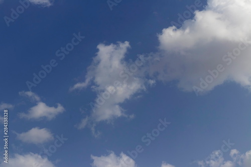 Blue sky background with clouds