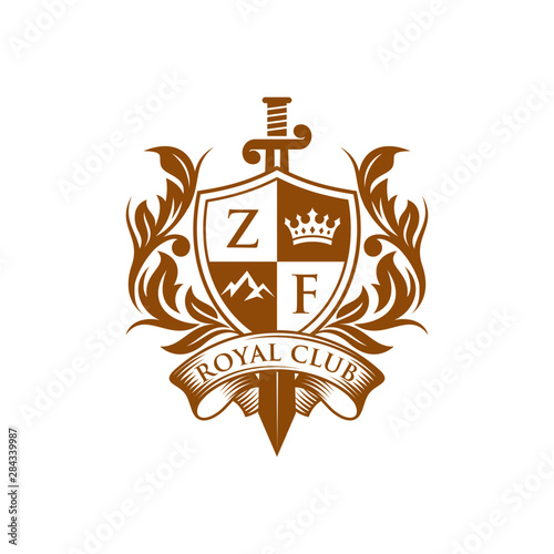 Luxury Heraldic Vector Emblem Template
