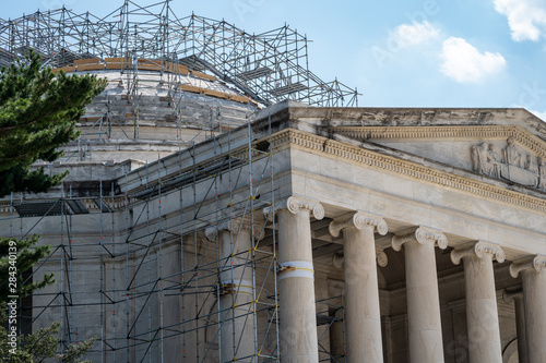 Fotografija Washington, DC - Close up of the Thomas Jefferson memorial construction project