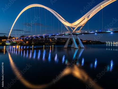 The Infinity Bridge, Stockton on Tees. England. photo