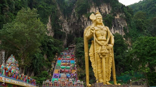 Murugan Statue Outside the Batu Caves Dynamic Movement
