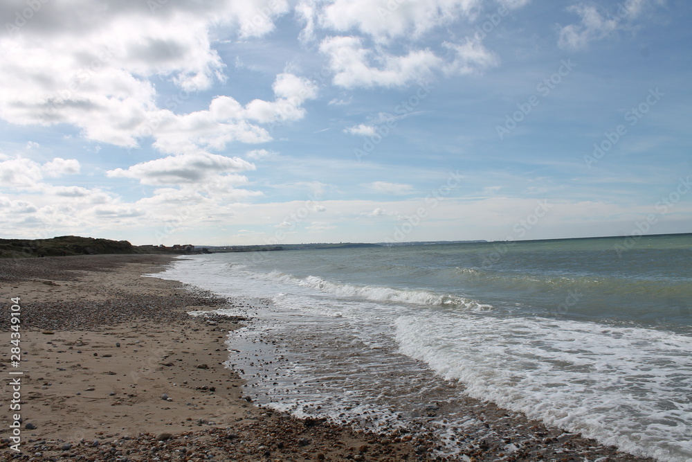 Die Küste an der Nordsee in der Normandie Die Küste an der Nordsee in der Normandie