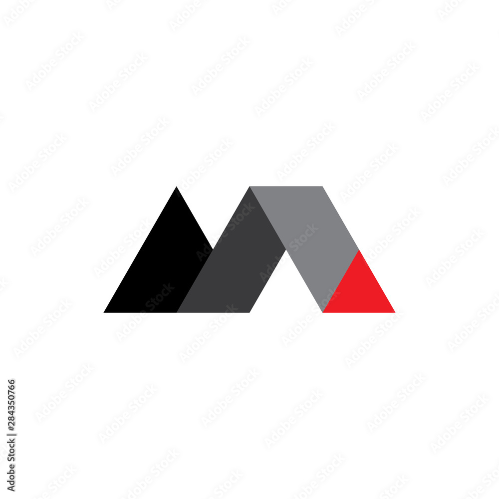Letter MA or AM logo design vector Letter MA or AM logo design vector