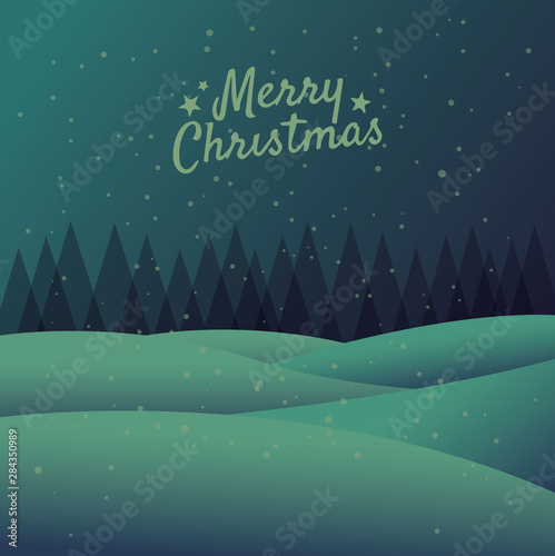 Weihnachten Neujahr Landschaft Skyline Silhouette