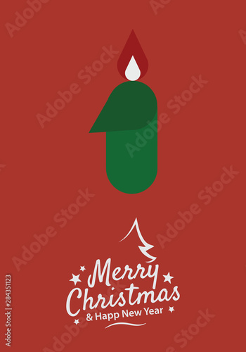 Christmas poster and greeting cards in retro Scandinavian style. Christmas balls in pastel colors, winter landscape