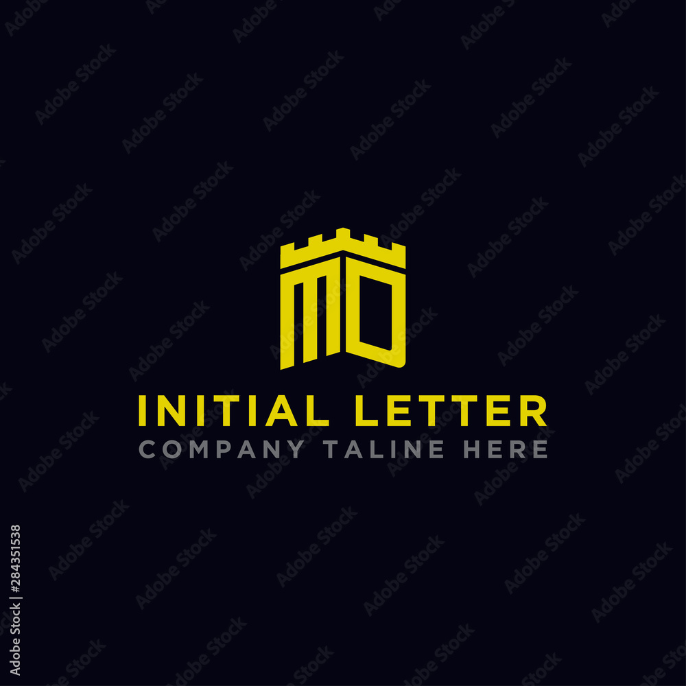 logo design inspiration, for companies from the initial letters of the MD logo icon. -Vectors