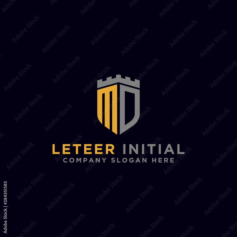 logo design inspiration, for companies from the initial letters of the MD logo icon. -Vectors logo design inspiration, for companies from the initial letters of the MD logo icon. -Vectors